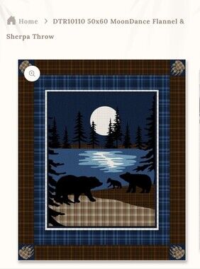 Regal Comfort Moondance Flannel Throw Blanket. New In Original, Sealed Packaging